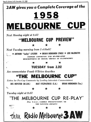3AW_MelbourneCup_1958_0002