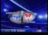Channel Nine AFL - Kangaroo's v Sydney - NWS-9 24/5/2003