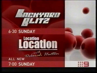 Channel Nine - Backyard Blitz/Location Location Promo Endtag - NWS-9 24/5/2003