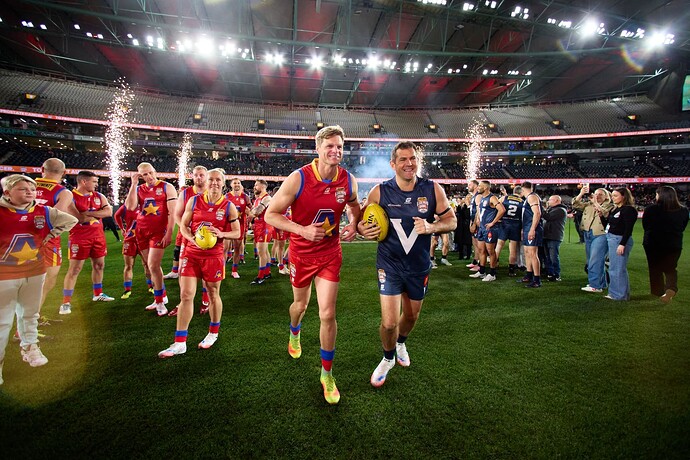 AFL Legends Game - Legends Game. Credit - Dylan Burns and AFL Photos