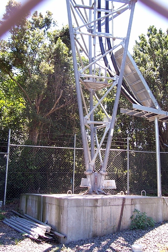 Base Of Digital TV Mast BA Site Knights Hill 2