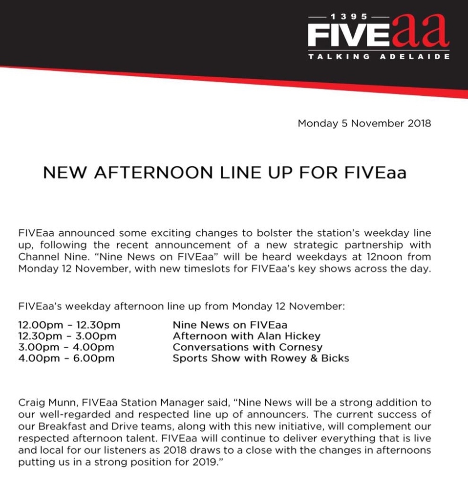 Five AA Adelaide - Radio, Print, and Online - Media Spy