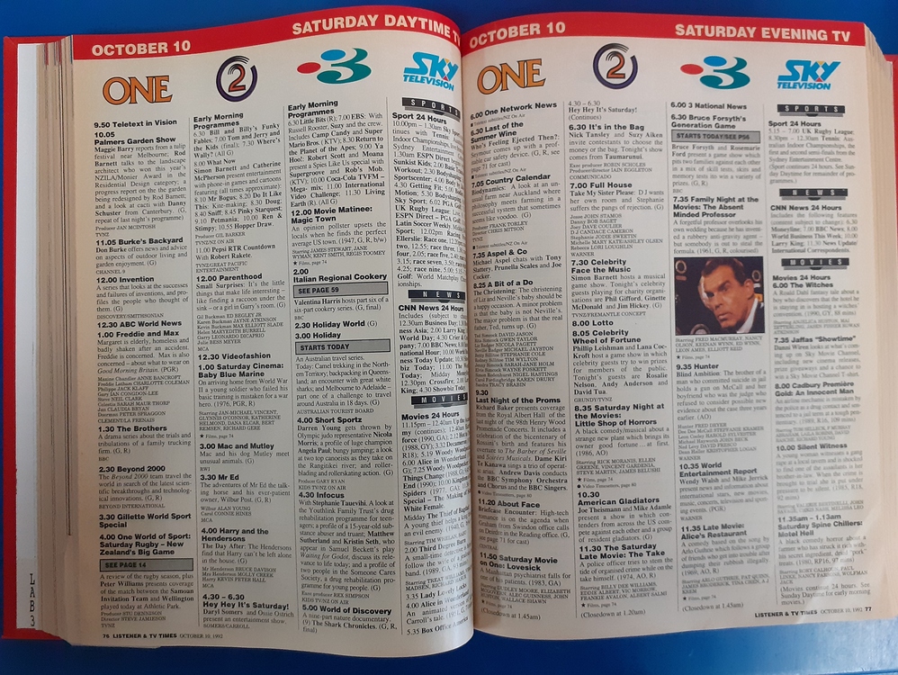 Classic NZ TV Listings TV History Media Spy