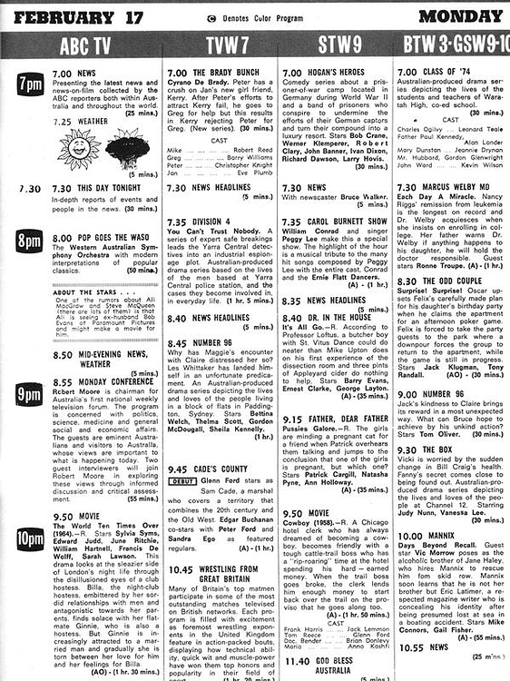 Classic TV Listings TV History Media Spy