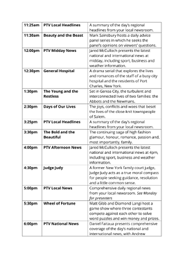 PTV1 working schedule-11