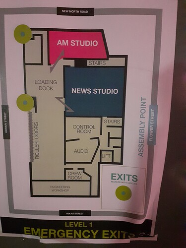 Level 1 map at Flower Street