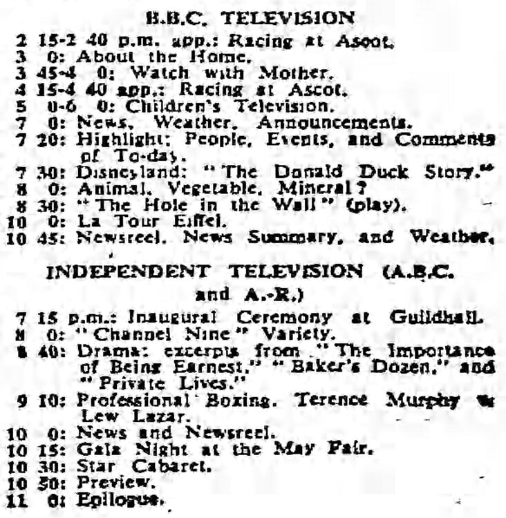 Classic British TV Listings Extra Media Spy