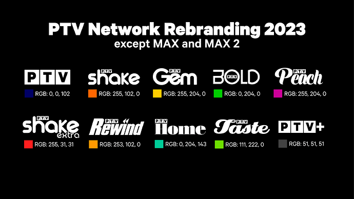 PTV Network rebranding 2023 (spring season - updated)