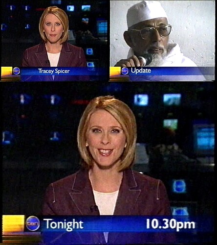 Ten News - 'Coming Up' Update With Tracey Spicer (3.11.2002)