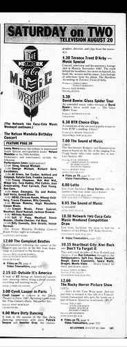 The Network Two Coca-Cola Music Weekend (Sat 20 Aug 1988)