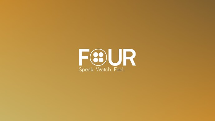 Four TV ident gold