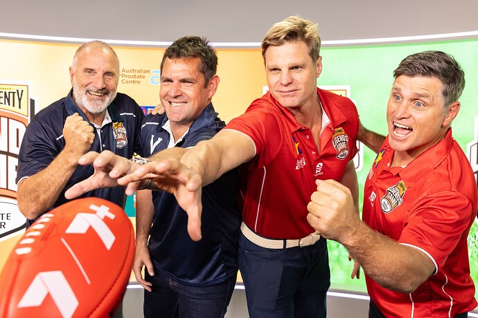Watson Hodge Riewoldt Crawford - Vic v All Stars Legends Game on Seven and 7plus Sport
