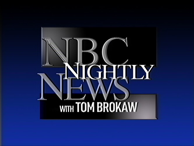 NBC BTQ7 News 1992 VHS