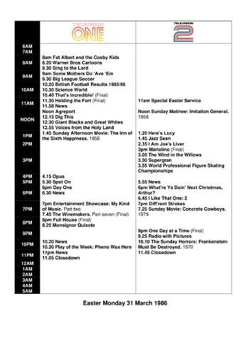 This week's TV - 29 March - 4 April 1986-2