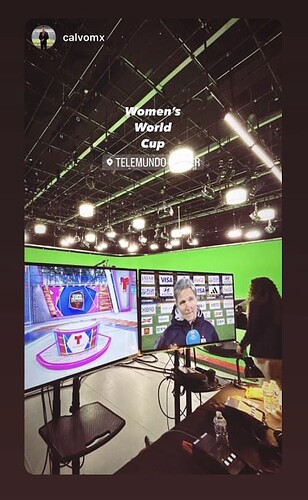 Telemundo's virtual studios for the FIFA Women's World Cup 2023