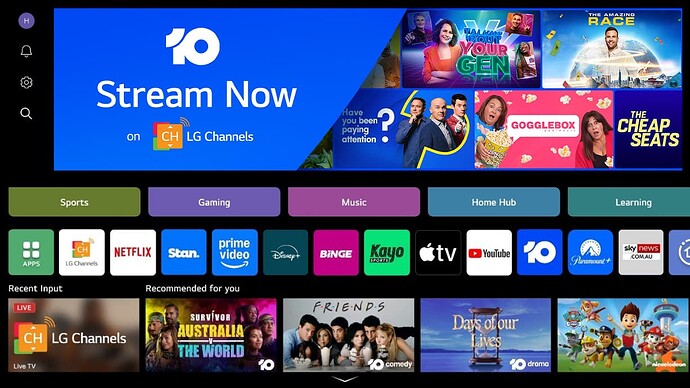 Paramount Australia And LG Electronics Announce Groundbreaking Strategic Partnership, With Connected TV IP Linear Feed Integrati