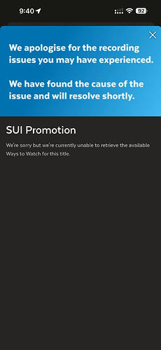 We apologise for the recording issues you may have experienced. We have found the cause of the issue and will resolve shortly.