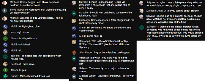 BBChat-SuggestingReggieAccountIsFake