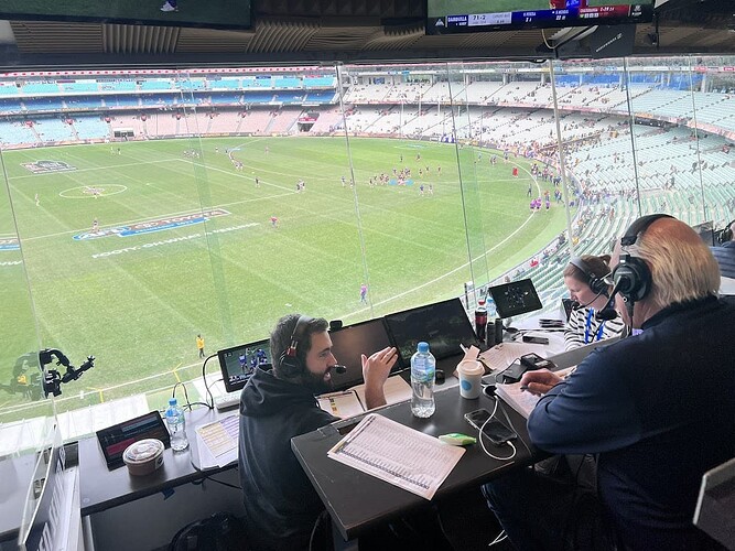 MCG commentary box