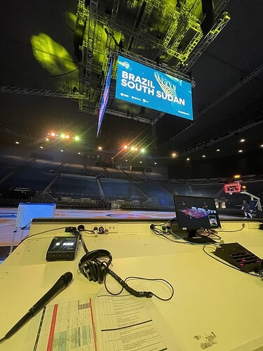 Courtside at Rod Laver Arena for Boomers vs World