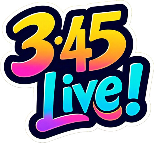 3.45 Live! (mock logo)
