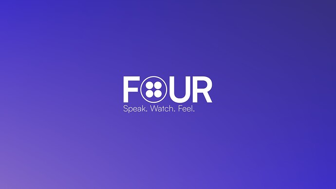 Four TV ident indigo