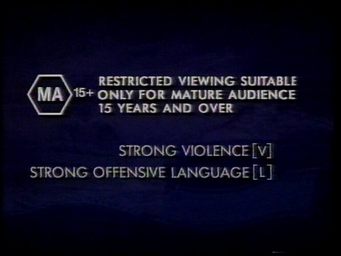 Nine MA Classification Warning for "Black Samson" - TCN-9 19/11/1995