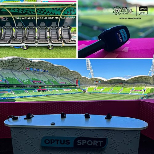 Optus Sport at Melbourne Rectangular Stadium at the FIFA Women's World Cup 2023