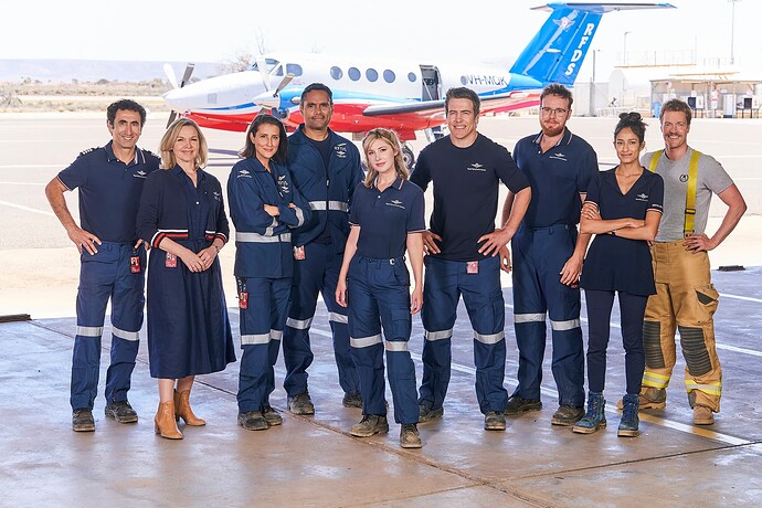 RFDS S3 - GRAHAM (R Afif), LEONIE (J Clarke), MIRA (A Ricardo), WAYNE (R Collins), ELIZA (E Hamilton), PETE (S Peacocke), MATTY