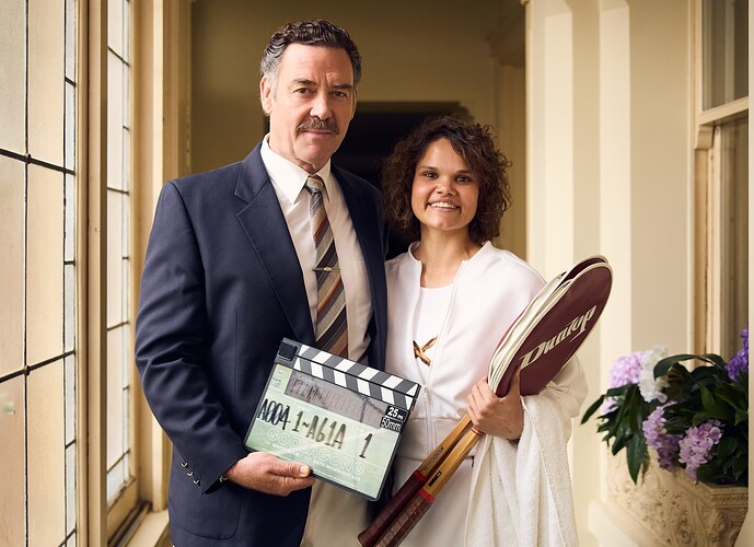 Goolagong_Marton_Csokas_as_Vic_Edwards_Lila_McGuire_as_Evonne_Goolagong_Image courtesy of ABC