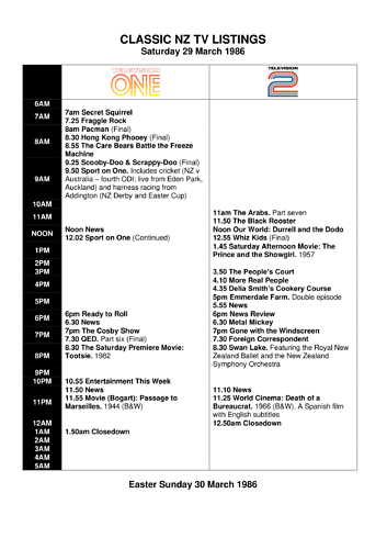 This week's TV - 29 March - 4 April 1986-1