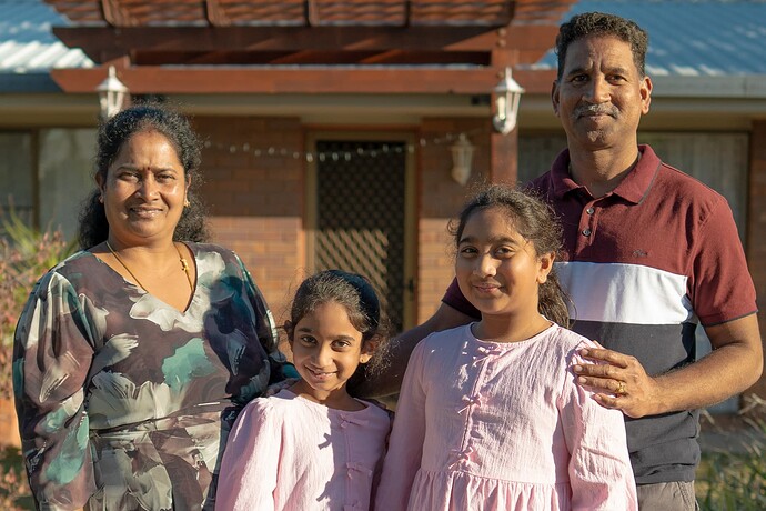 Australian Story Priya and Nades Nadesalingam with daughters Kopika and Tharnicaa #2