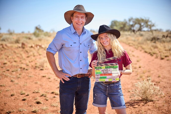 Stephen Peacocke and Bonnie Sveen on Home and Away set in Western Australia (Credit Jeremy Greive) HAA_WA_00326