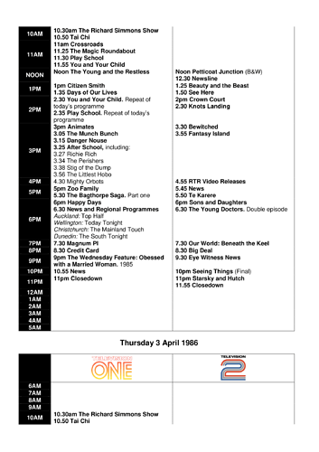This week's TV - 29 March - 4 April 1986-5