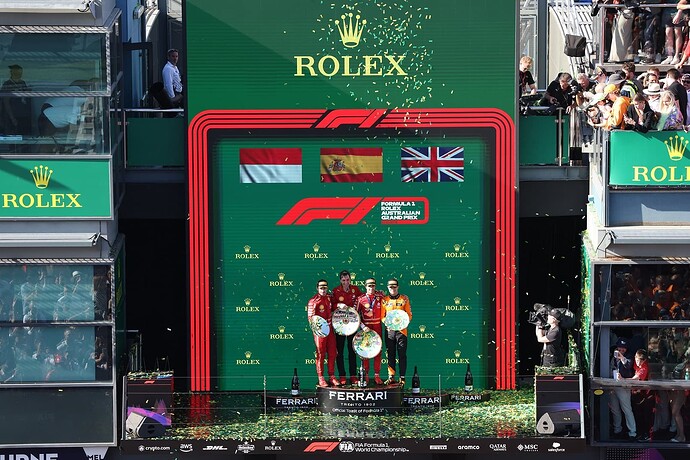 F1 Australian Grand Prix 2024 Podium Winner.