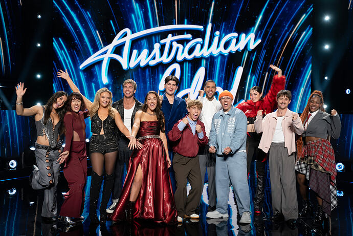 Australian Idol Top 12 stage