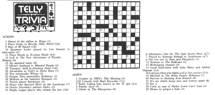 Trivia 16Jan92