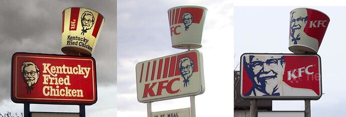kfc bucket signs