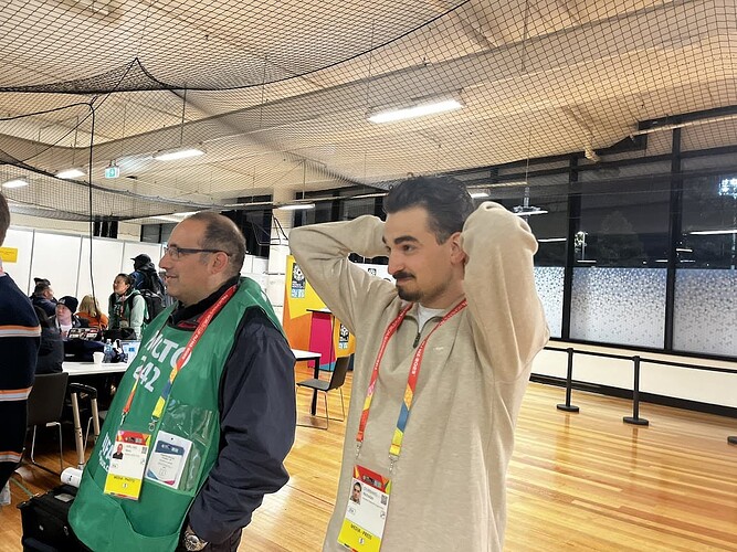 In the media facilities under Melbourne Rectangular Stadium at the FIFA Women's World Cup 2023
