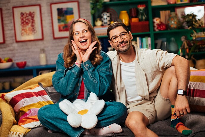 Starr McGowan and Adrian Konarski hosts Reality Check on 7plus 003 - Credit Dani Hansen