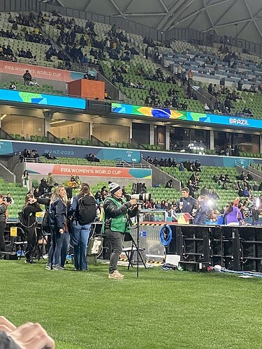 Pitch side positions at Melbourne Rectangular Stadium at the FIFA Women's World Cup 2023