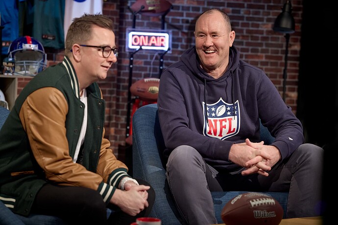 NFL Tailgate hosts Cam Luke and Ben Graham