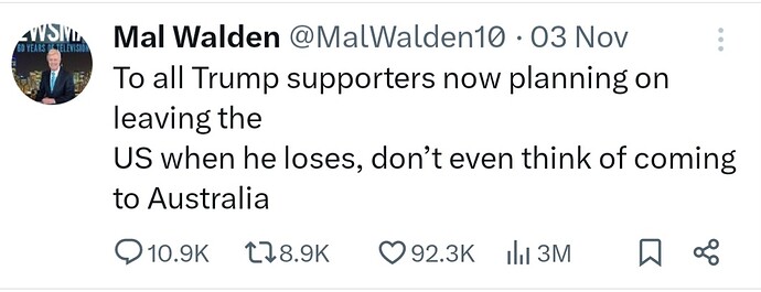 Mal Walden Twitter 2024