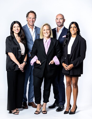 Tamar Hovagimian, Michael Stanford, Rachael Brand, Rod Prosser, Namita Sopal Paramount ANZ Brand Studio