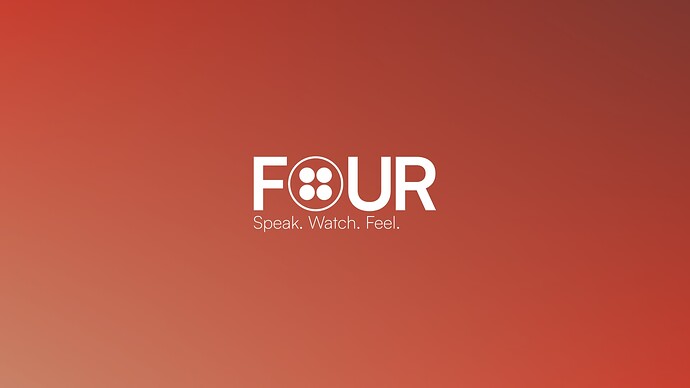 Four TV ident coral