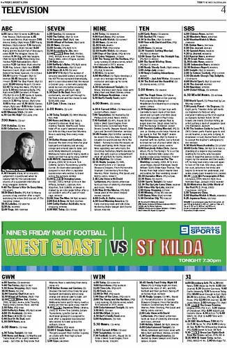 Perth TV Guide 04082006